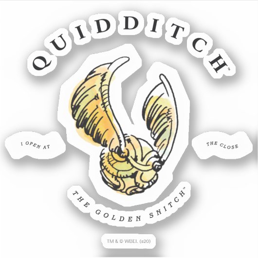 Goldene Snitz Aufkleber (Vorderseite)