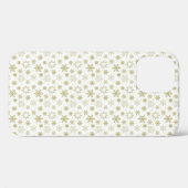 Goldene Snowflake Design Phone Case (Rückseite (Horizontal))