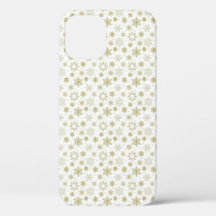 Goldene Snowflake Design Phone Case