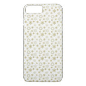 Goldene Snowflake Design Phone Case (Rückseite)