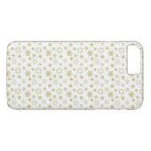 Goldene Snowflake Design Phone Case (Rückseite (Horizontal))