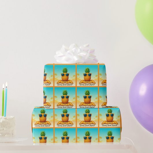 "Goldene Sommerfrische" Geschenkpapier (Partygeschenke)
