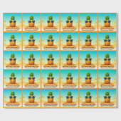 "Goldene Sommerfrische" Geschenkpapier (Flach)