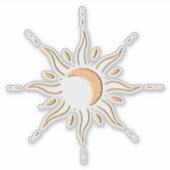 Goldene Sonne  Aufkleber (Vorderseite)