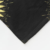 Goldene Sonne Fleecedecke (Ecke)