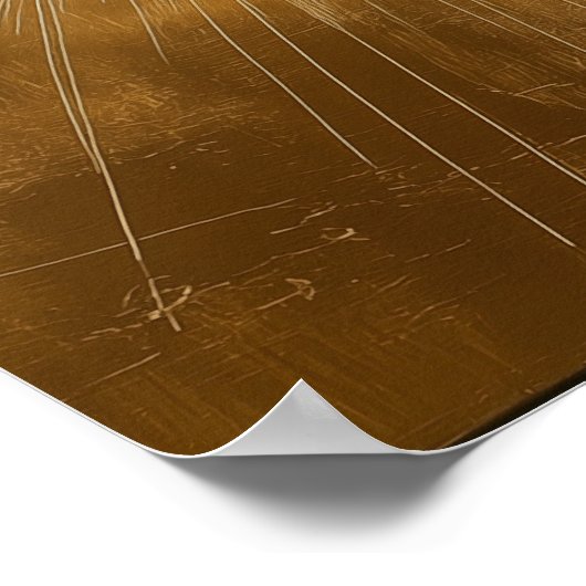 Goldene Sonne Poster (Ecke)