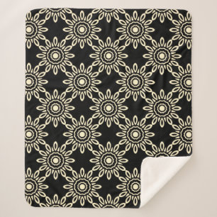 Goldene Sonne Retro Sherpadecke