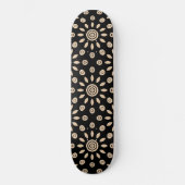 Goldene Sonne Retro Skateboard (Vorderseite)