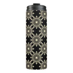 Goldene Sonne Retro Thermosbecher