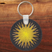 Goldene Sonne Schlüsselanhänger (Vorderseite)