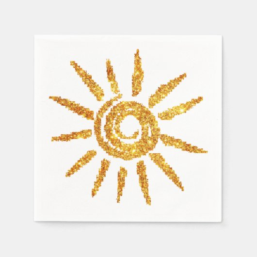 Goldene Sonne Serviette (Vorderseite)