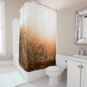 GOLDENE SONNE ÜBER EINEM WALD DUSCHVORHANG (Beispiel)