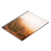 GOLDENE SONNE ÜBER EINEM WALD NOTIZBLOCK (Linke Seite)