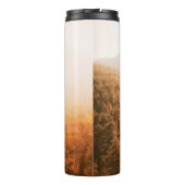 GOLDENE SONNE ÜBER EINEM WALD THERMOSBECHER (Rückseite)