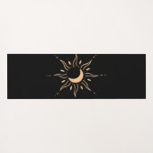 Goldene Sonne Yogamatte (Rückseite (Horizontal))