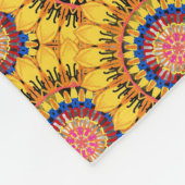 Goldene Sonneburst Fleecedecke (Ecke)