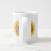 Goldene Sonneburst Jumbo-Tasse (Rückseite)
