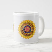 Goldene Sonneburst Jumbo-Tasse (Vorderseite Rechts)