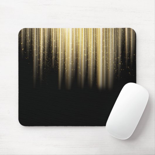 goldene Sonnenbänke auf schwarz Mousepad (Mit Mouse)