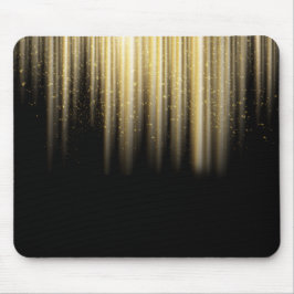 goldene Sonnenbänke auf schwarz Mousepad