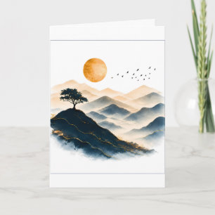 Goldene Sonnenberglandschaft Karte