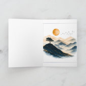 Goldene Sonnenberglandschaft  Karte (Innenseite)