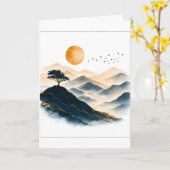 Goldene Sonnenberglandschaft  Karte (Gelbe Blume)