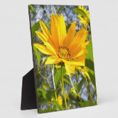 Goldene Sonnenblume Fotoplatte (Seite)