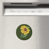 Goldene Sonnenblume Magnet (In Situ (Geschirrspüler))