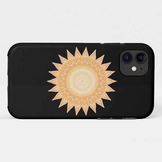 "Goldene Sonnenblume Mandala - Licht in dir" Case-Mate iPhone Hülle (Rückseite (Horizontal))