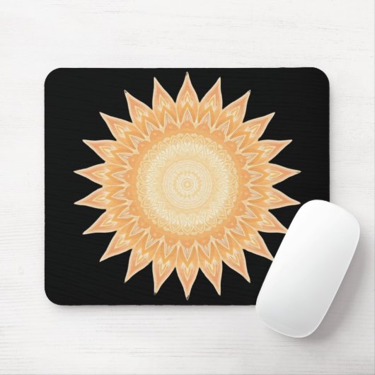 "Goldene Sonnenblume Mandala - Licht in dir" Mousepad (Mit Mouse)