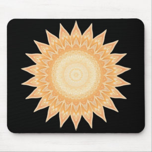 "Goldene Sonnenblume Mandala - Licht in dir" Mousepad