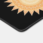 "Goldene Sonnenblume Mandala - Licht in dir" Schreibtischunterlage (Ecke)