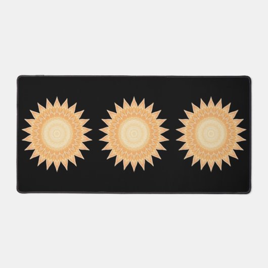 "Goldene Sonnenblume Mandala - Licht in dir" Schreibtischunterlage (Vorderseite)