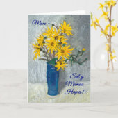 Goldene Sonnenblume-Mutter-Tageskarte, Karte (Gelbe Blume)