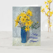 Goldene Sonnenblume-Mutter-Tageskarte, Karte (Gelbe Blume)