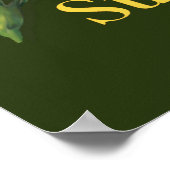 Goldene Sonnenblume Poster (Ecke)