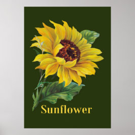Goldene Sonnenblume Poster