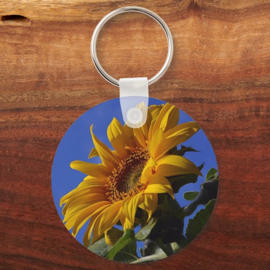 Goldene Sonnenblume Schlüsselanhänger (Vorderseite)