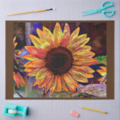 Goldene Sonnenblume Seidenpapier (Basteln)