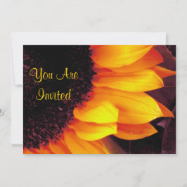 Goldene Sonnenblume sind Sie eingeladene Hochzeit Einladung