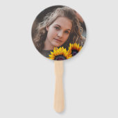 Goldene Sonnenblume Stallholz-FOTO-Abschlussfeier Fächer (Rückseite)