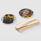 Goldene Sonnenblume Stallholz-FOTO-Abschlussfeier Fächer (Non-assembled)