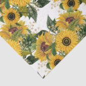 Goldene Sonnenblumen Design 7 Seidenpapier (Ausschnitt)