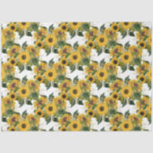Goldene Sonnenblumen Design 7 Seidenpapier (Vorderseite)