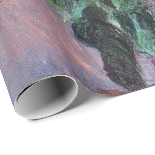 Goldene Sonnenblumen Impressionismus Geschenkpapier (Rolleneckpunkt)