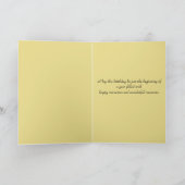 Goldene Sonnenblumen Karte (Innenseite)