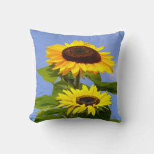 Goldene Sonnenblumen Kissen