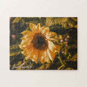 Goldene Sonnenblumen-Puzzle  Puzzle