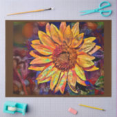 Goldene Sonnenblumen Seidenpapier (Basteln)